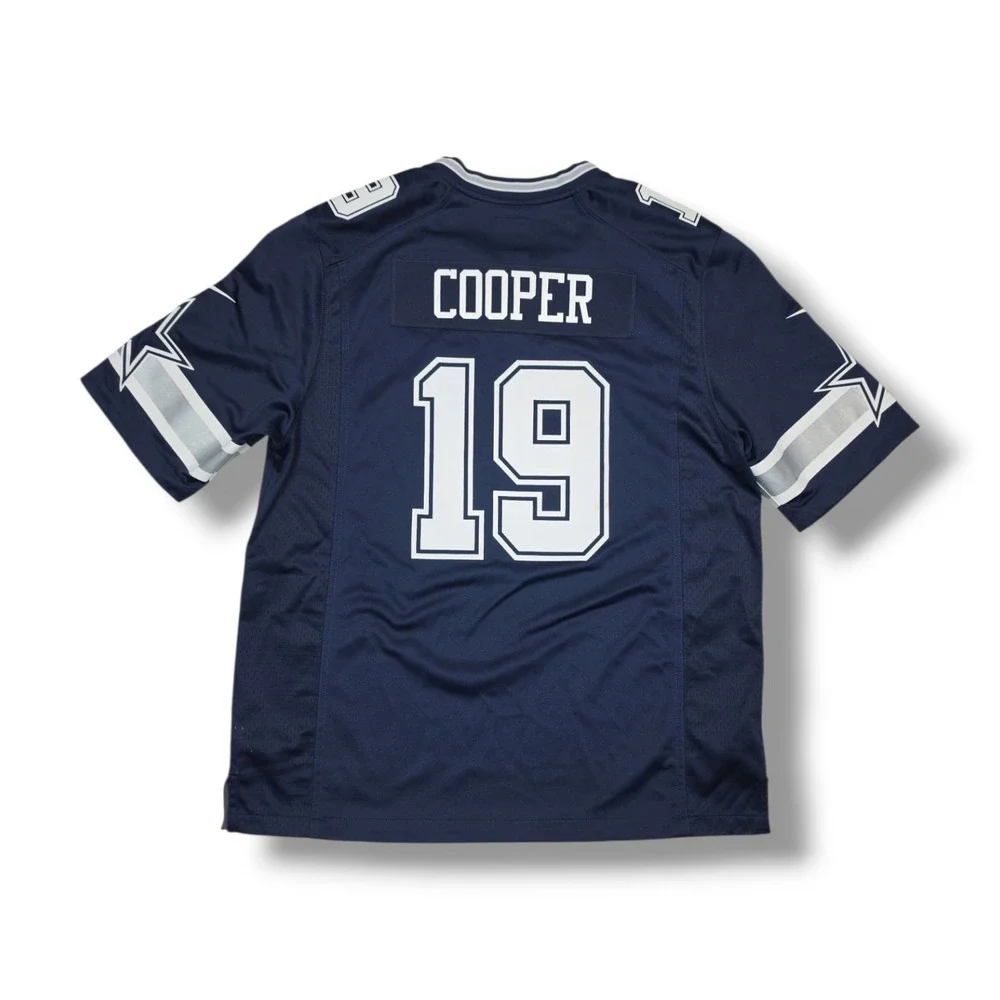 Nike On Field DALLAS COWBOYS COOPER # 19 NFL Navy Jersey Men's XL